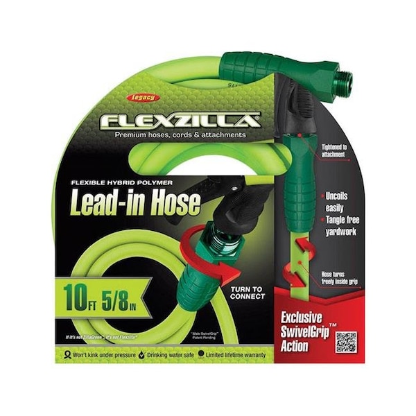 Legacy Legacy 7630411 0.62 in. Dia. x 10 ft. Flexzilla Lead-in Garden Hose Kink Resistant 7630411 - main